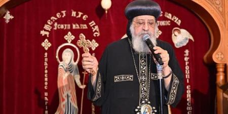 البابا تواضروس يترأس صلاة القداس الإلهي بكنيسة السيدة العذراء والشهيدة مارينا بالعلمين