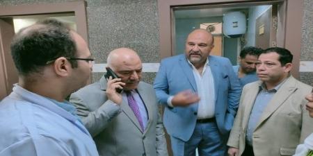 محافظ القليوبية يستعين بخبير تجميل وحروق للاطمئنان على مصاب حريق الشدية