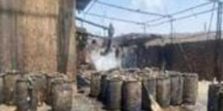 ضبط 90 طن مواد خطرة في مصنع غير مرخص لإنتاج أعلاف مغشوشة بالخانكة