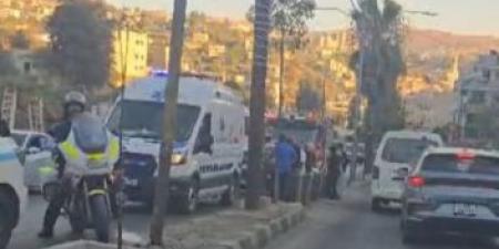 بالفيديو : إصابتان بحادث تصادم في عجلون