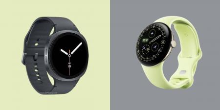 مقارنة بين ساعتي Pixel Watch 4 و Galaxy Watch 8
