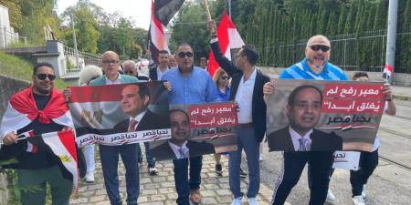 الجالية المصرية في النمسا ترفض محاولات الضغوط الخارجية على مصر.. صور