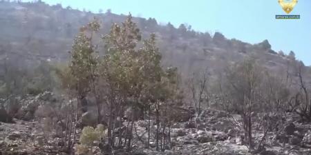 اخماد الحريق الذي اندلع في جرود الهرمل شرقي لبنان