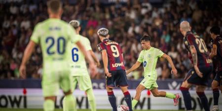 برشلونة يفوز علي ليفانتي 2/3 في الوقت القاتل بـ الدوري الإسباني