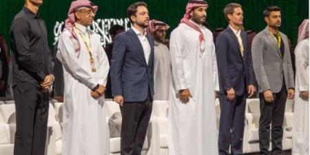 ولي العهد عبر انستغرام : برفقة أخي العزيز سمو ولي العهد الأمير محمد بن سلمان خلال الحفل الختامي لكأس العالم للرياضات الإلكترونية