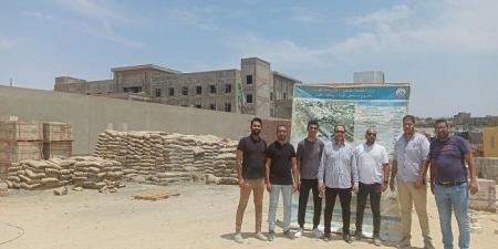 وفد من الصحة يتابع أعمال إنشاء مستشفى القرنة المركزي الجديد بالأقصر