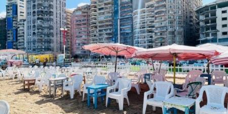 فتح شواطئ الإسكندرية مع رفع الراية الحمراء وحظر نزول البحر